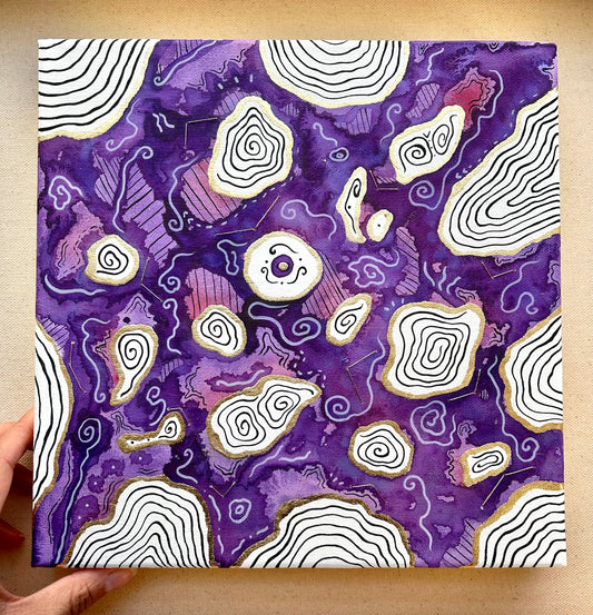 ‘Amethyst Magic No. 5’ - Original 10x10 Painting