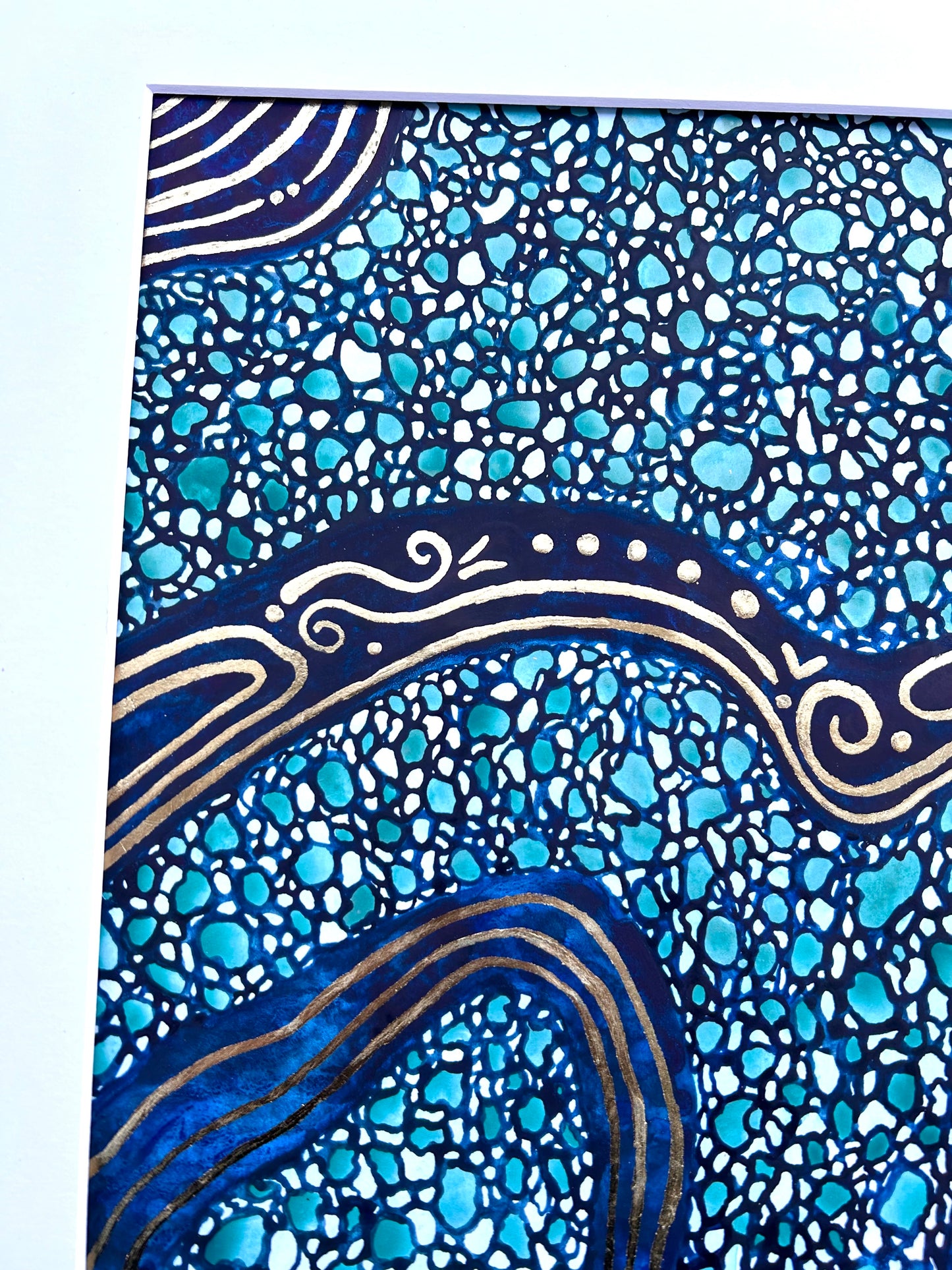 ‘Symbiotic Journey’ - Original Watercolor Painting on Paper - 8x10 - Matted in White