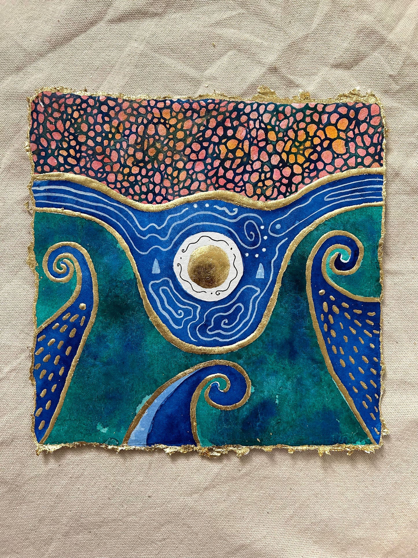 ‘Vessel of the Sacred High Waters No.4’ - Original 8x8 Painting