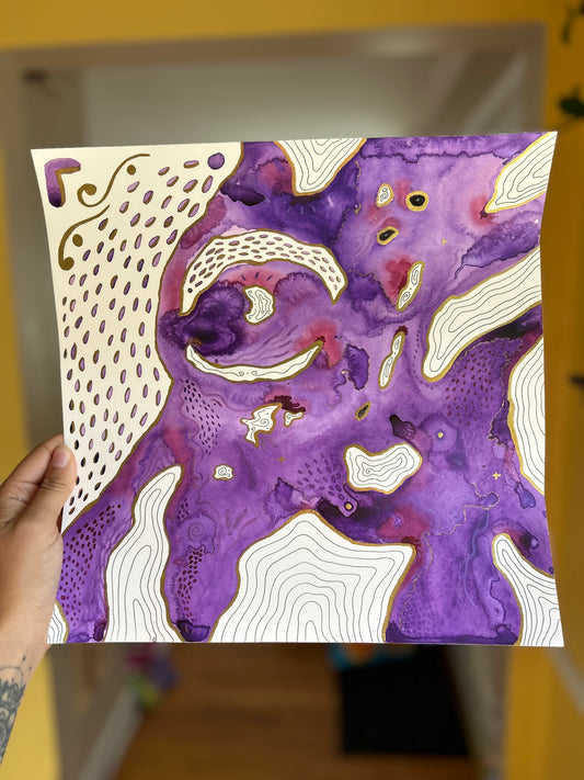 ‘Amethyst Hollow No.2’ - Original 12x12 Painting