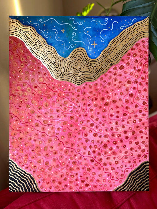 ‘Unseen Contours of What Connects Us’ - Original 16x20 Painting