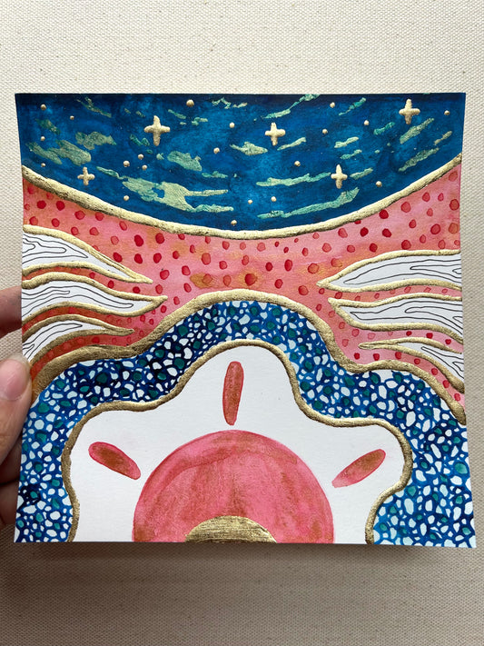 ‘A Democracy of Light No.7’ - Original 6x6 Painting