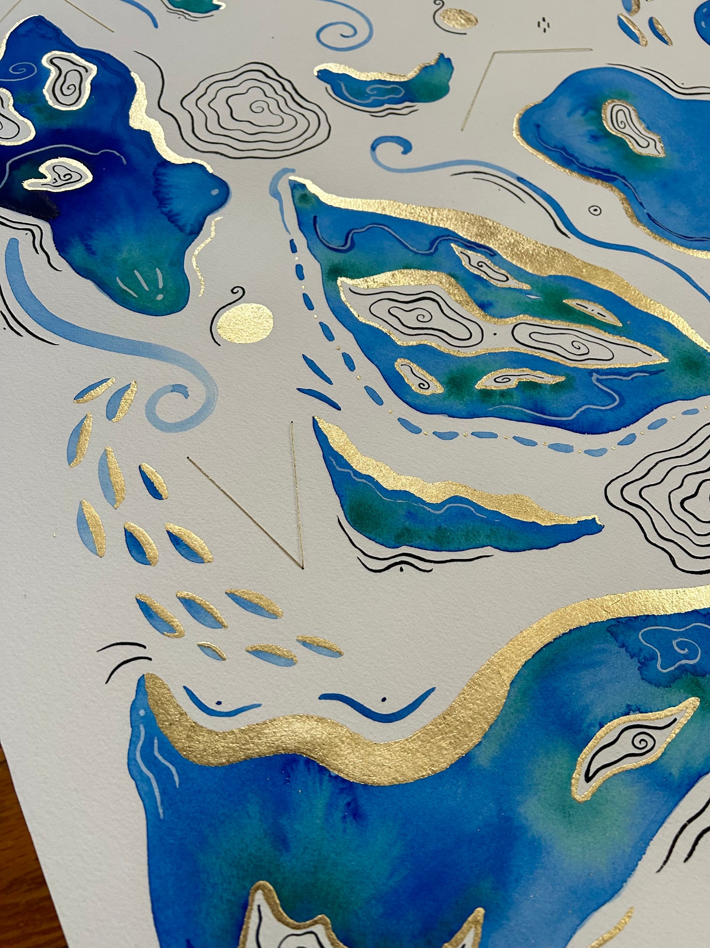 ‘Lapis Lagoon’ - Original 24x36 Painting