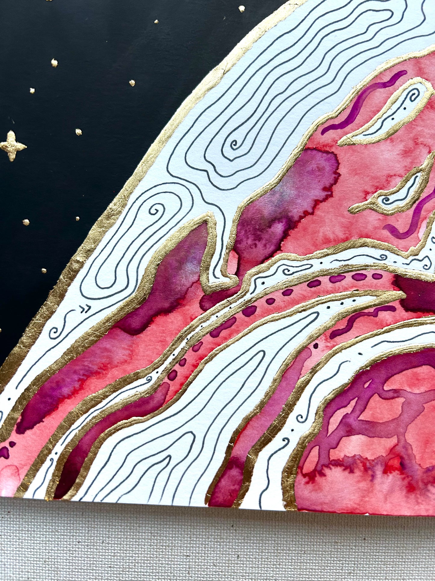 ‘Cosmic Divide No.4’ - Original 8x8 Painting