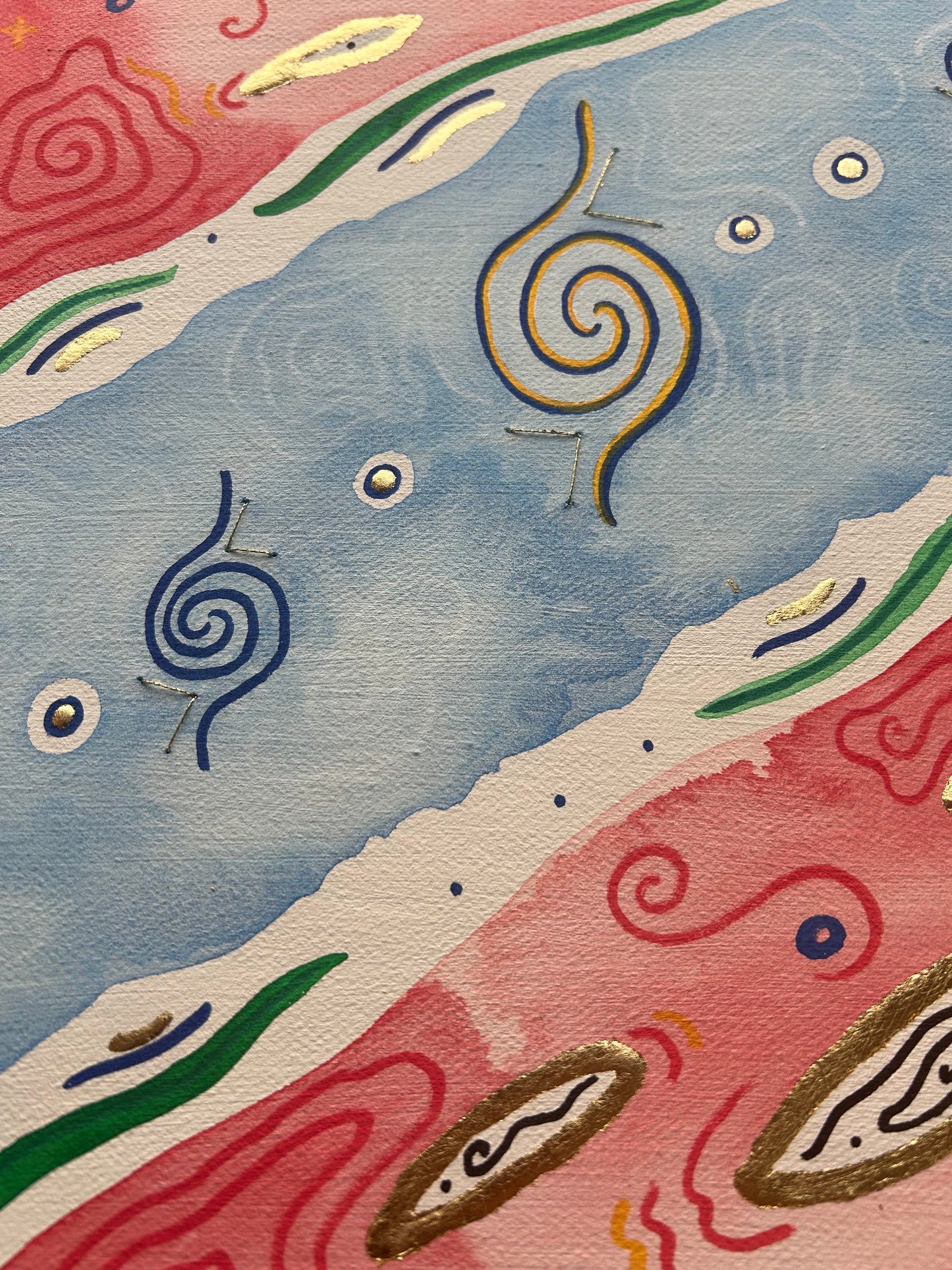 "Hurakan" - 9x12 Original Painting (Island of Things Collection)