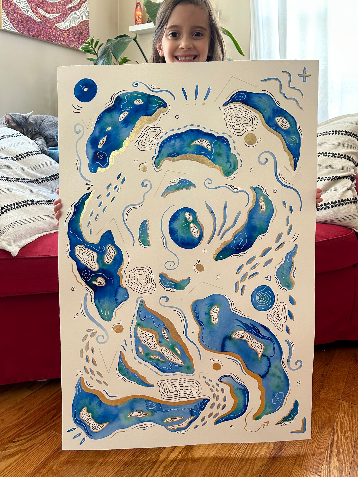 ‘Lapis Lagoon’ - Original 24x36 Painting