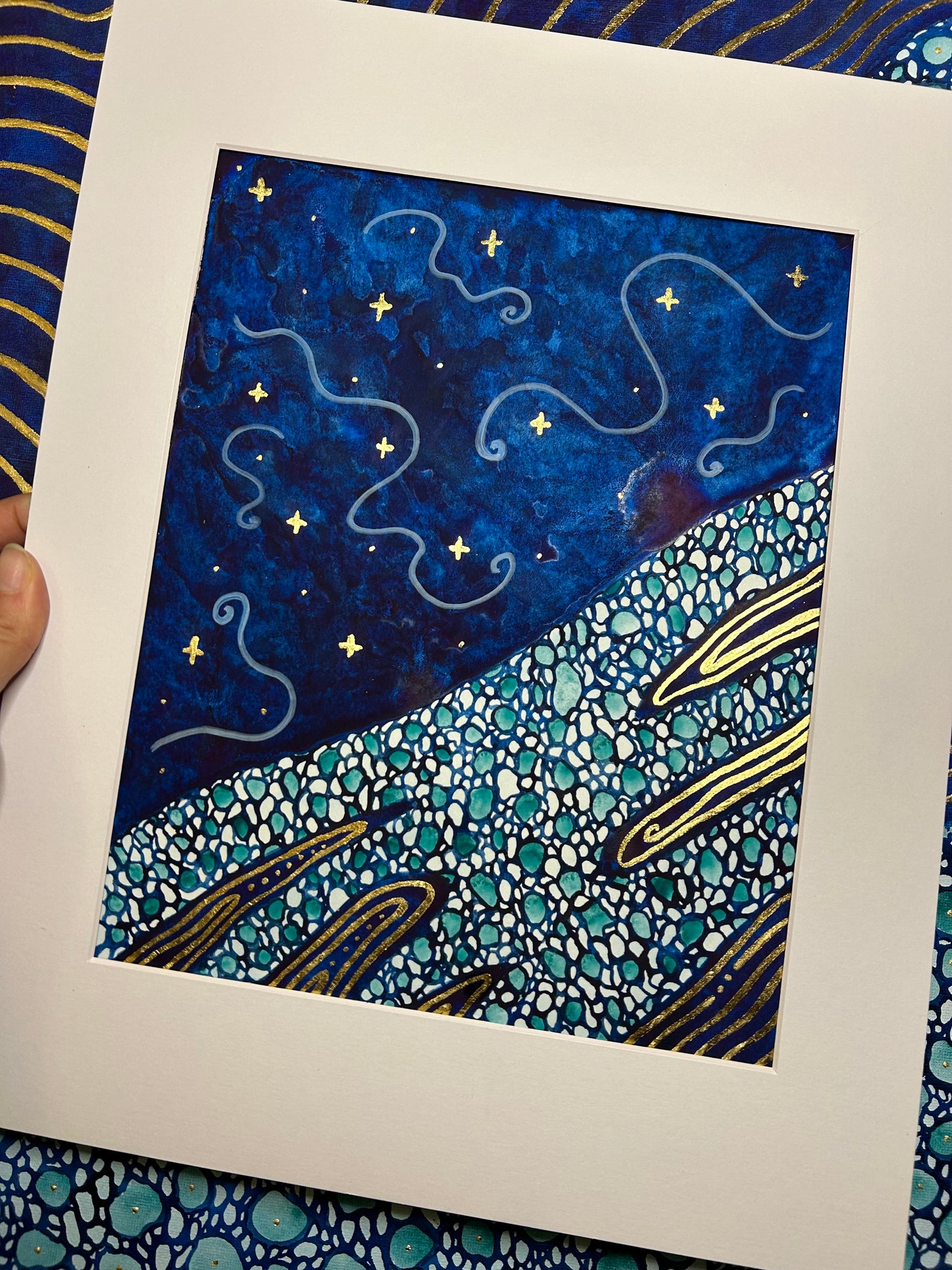 ‘Collective Transcendence’ - Original 8x10 Painting - Matted in White