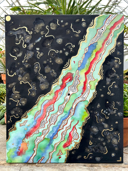 ‘The Land Practicing Becoming Whole’ - Original 16x20 Painting