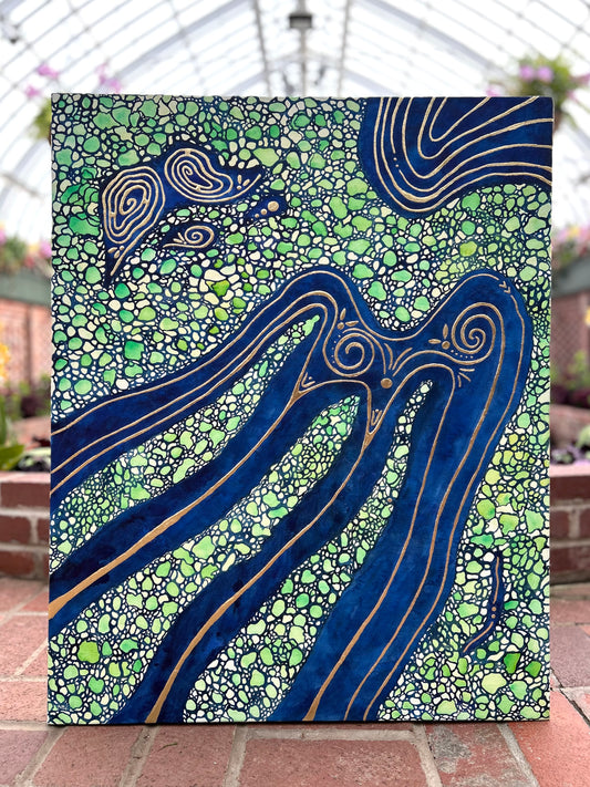 ‘The Oldest Maps Are Alive’ - Original 24x30 Painting