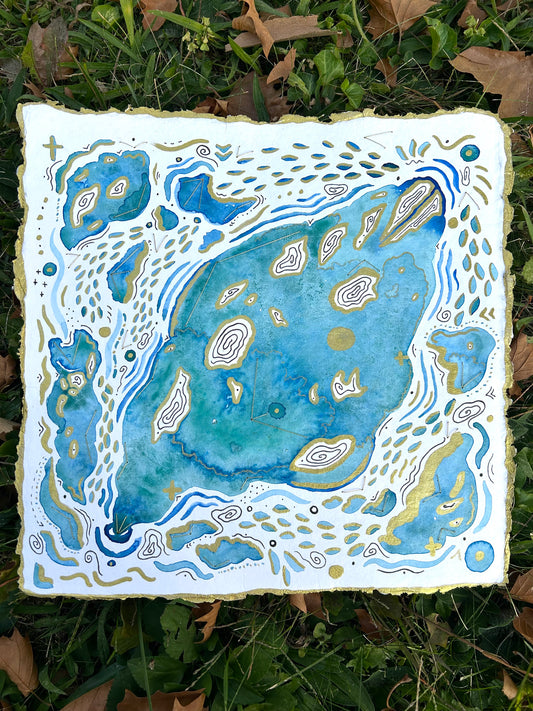 ‘Atlantis Rising’ - Original 12x12 Painting