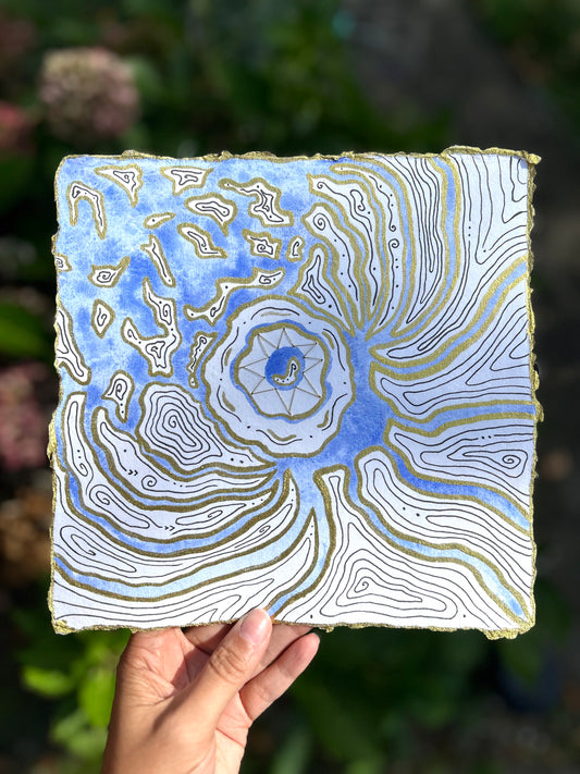 ‘Glacial Memory’ Original 8x8 Painting