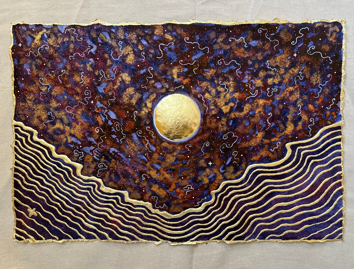 ‘Cosmic Vibrations No.5’ - Original 12x18 Painting
