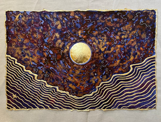 ‘Cosmic Vibrations No.5’ - Original 12x18 Painting