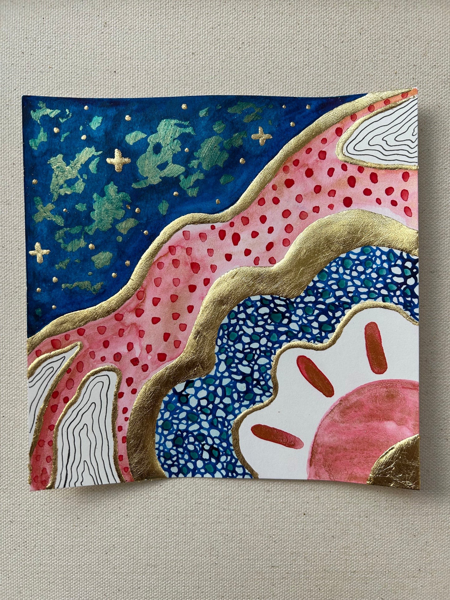 ‘A Democracy of Light No.5’ - Original 6x6 Painting