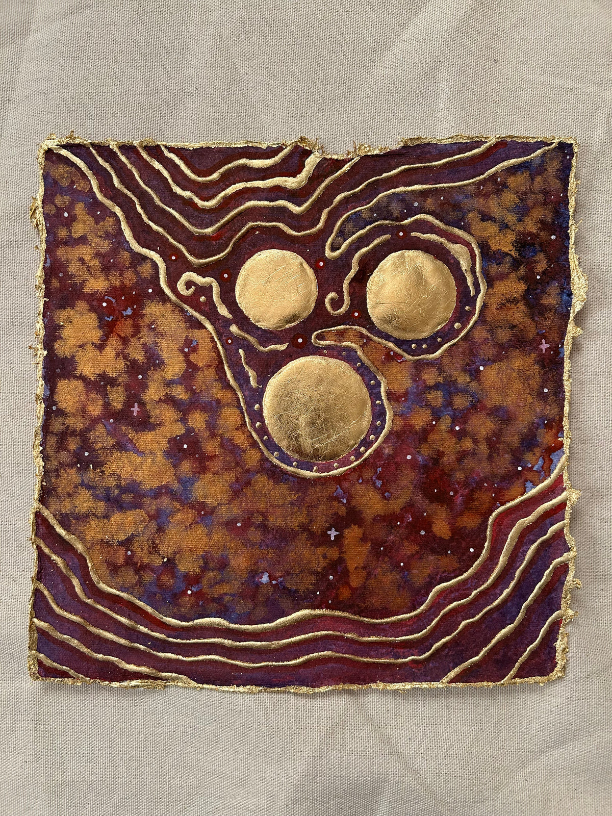 ‘Cosmic Vibrations No.2’ - Original 8x8 Painting