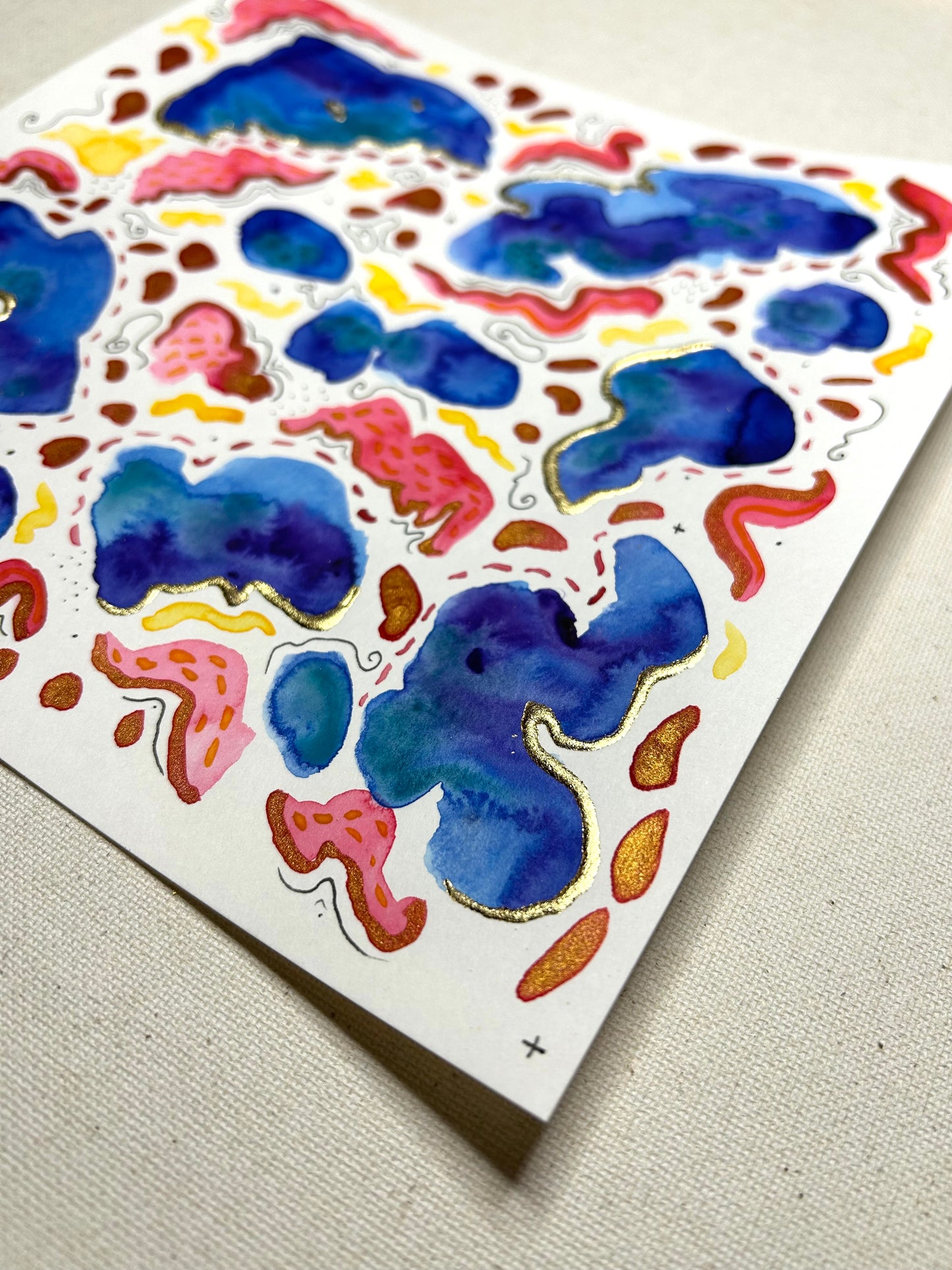 Map Fragment - Original 8x8 Painting