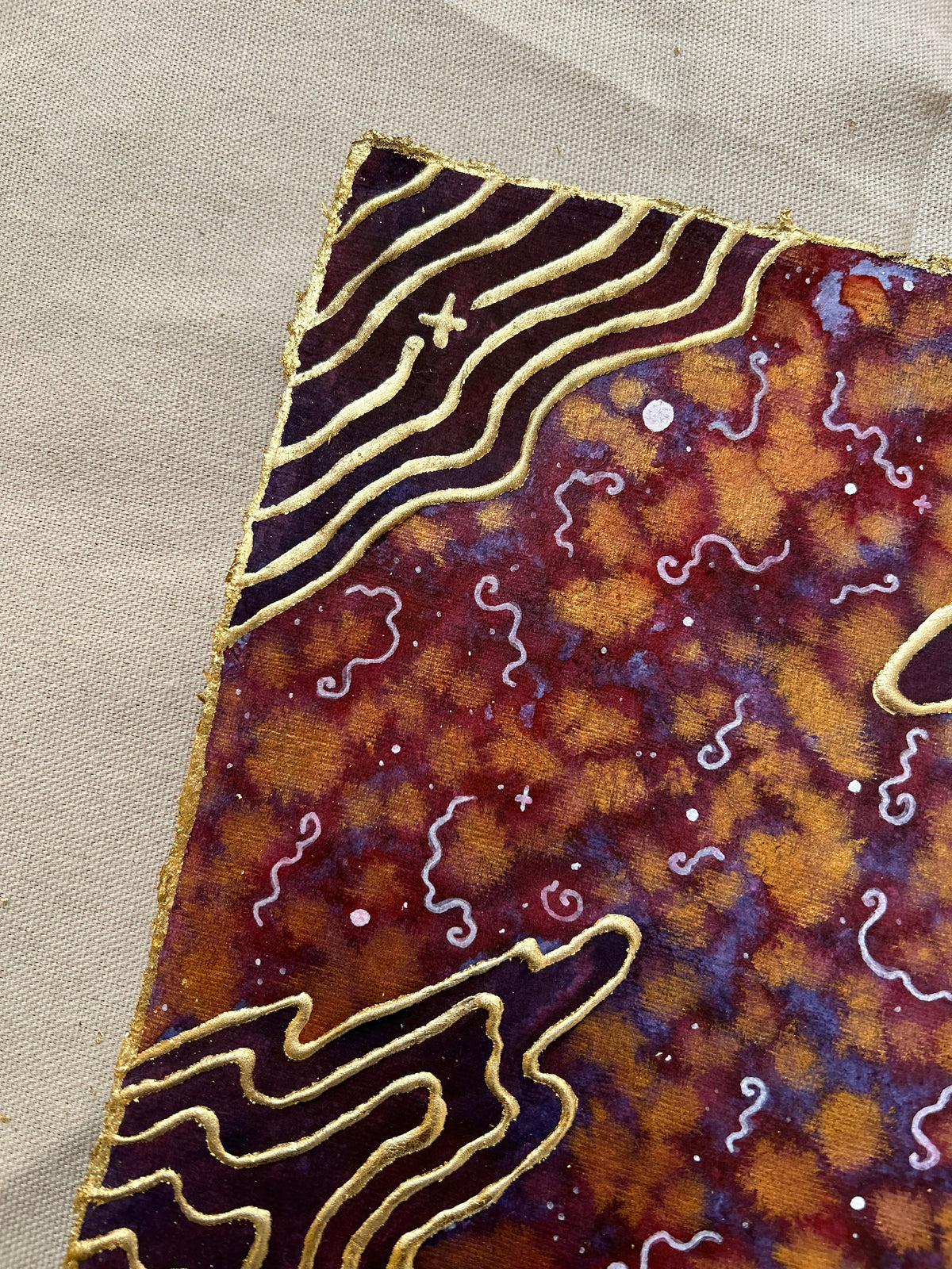 ‘Cosmic Vibrations No.3’ - Original 8x8 Painting