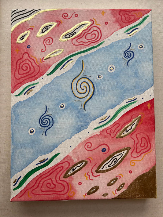 "Hurakan" - 9x12 Original Painting (Island of Things Collection)