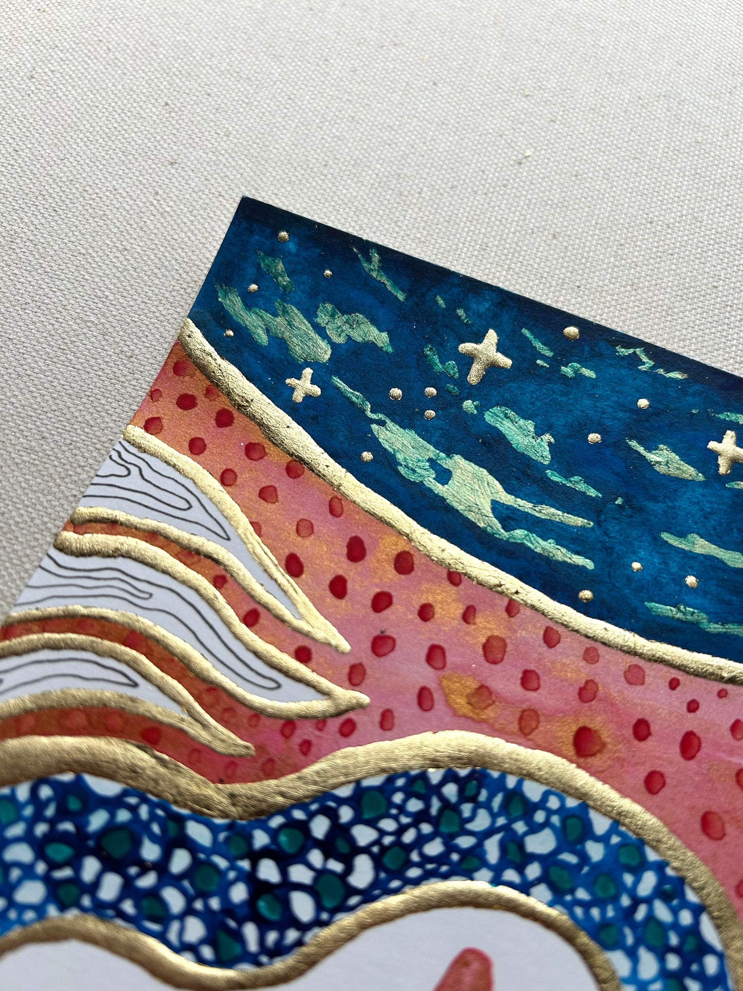 ‘A Democracy of Light No.7’ - Original 6x6 Painting