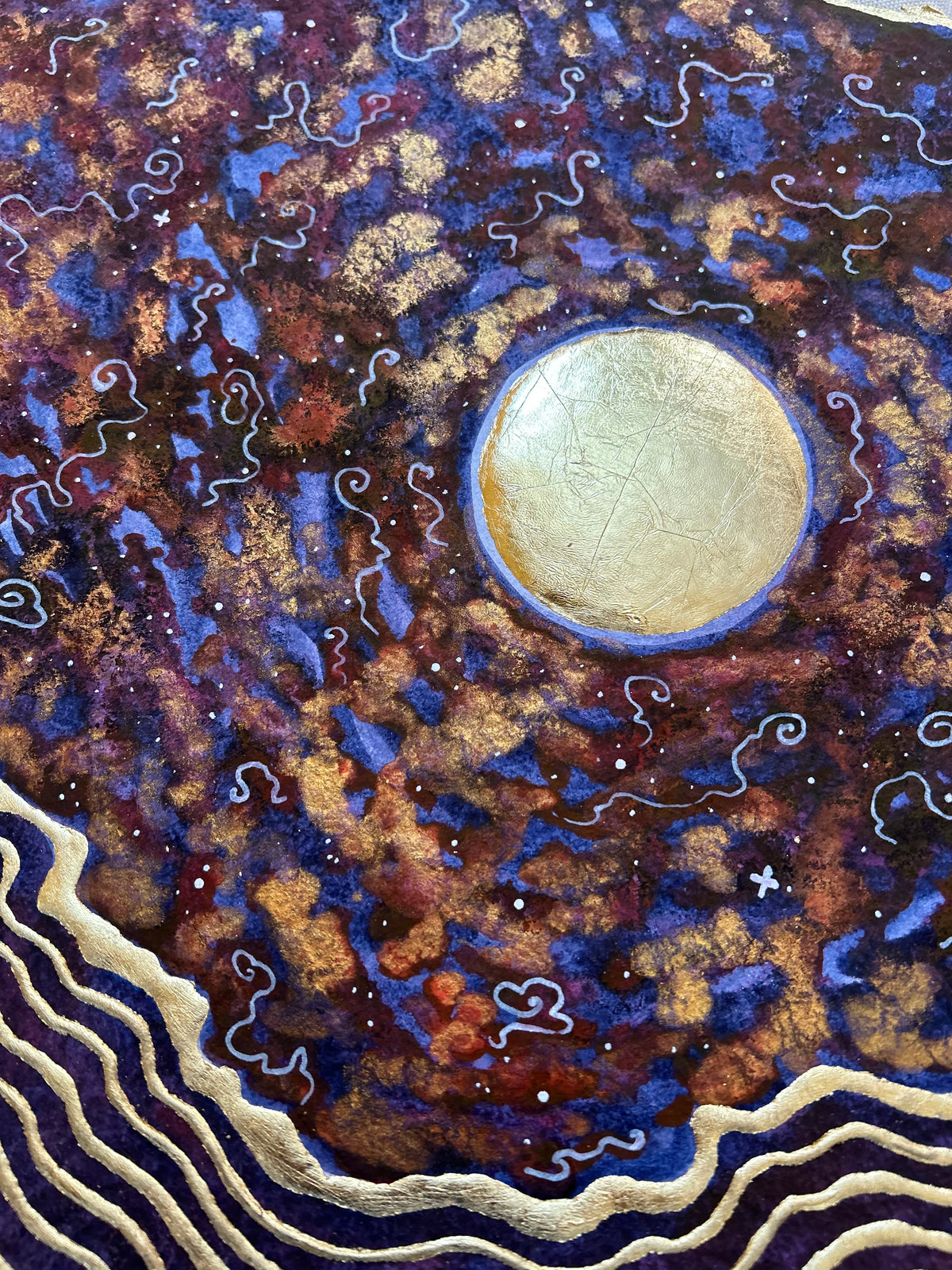 ‘Cosmic Vibrations No.5’ - Original 12x18 Painting