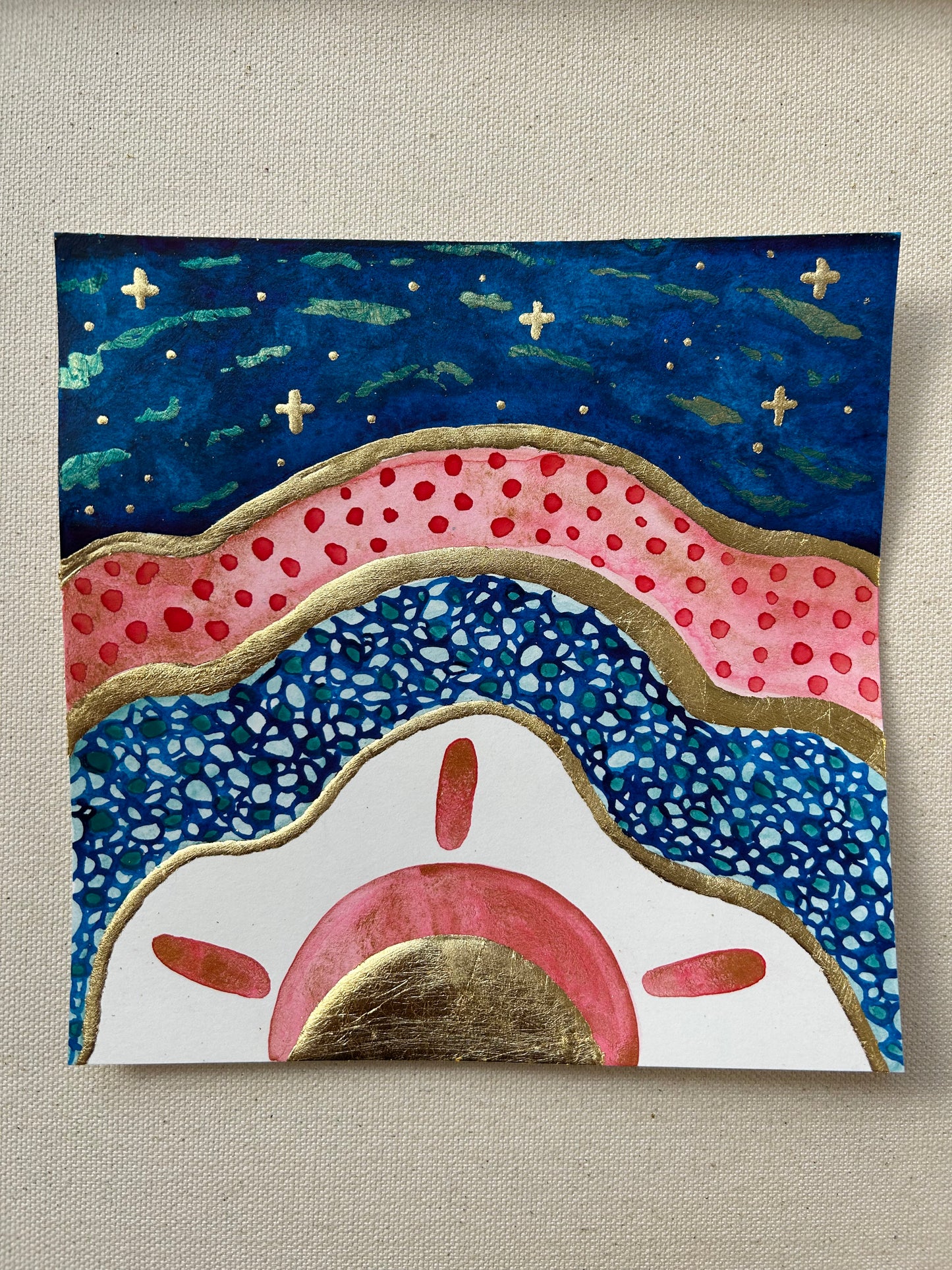 ‘A Democracy of Light No.3’- Original 6x6 Painting