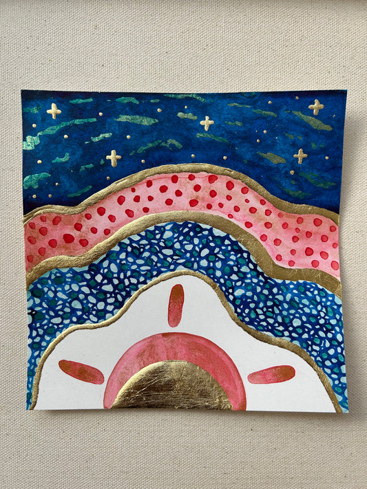 ‘A Democracy of Light No.3’- Original 6x6 Painting