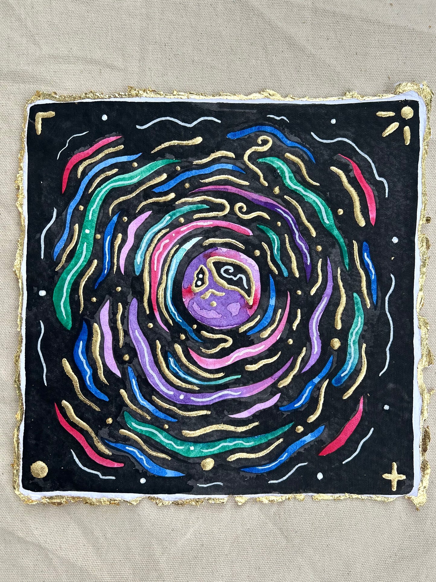 ‘Chromatic Current’ - Original 8x8 Painting