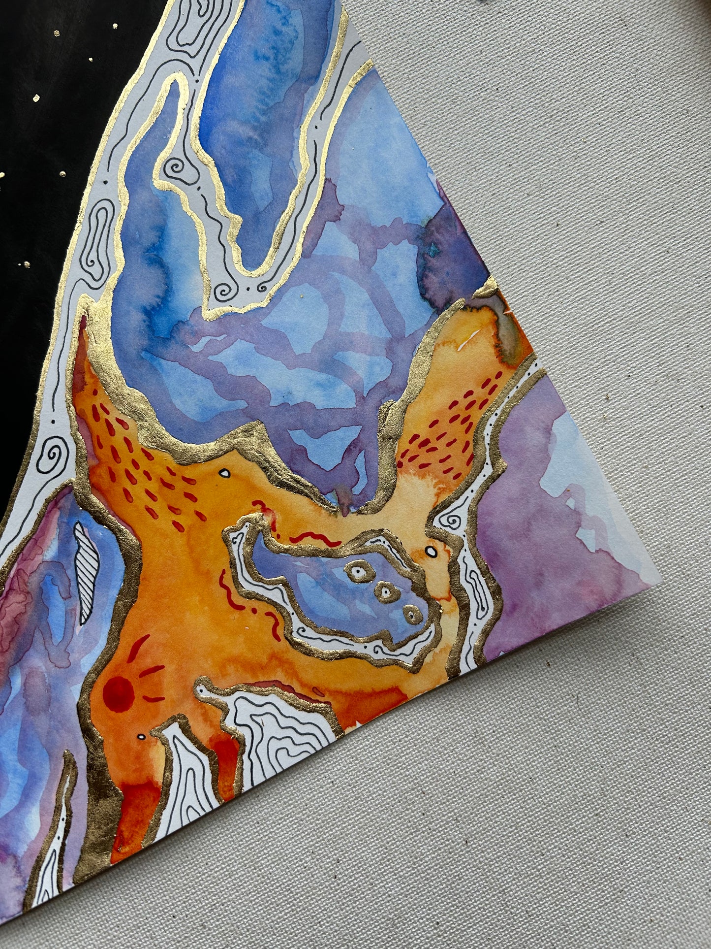 ‘Cosmic Divide No.2’ - Original 8x8 Painting