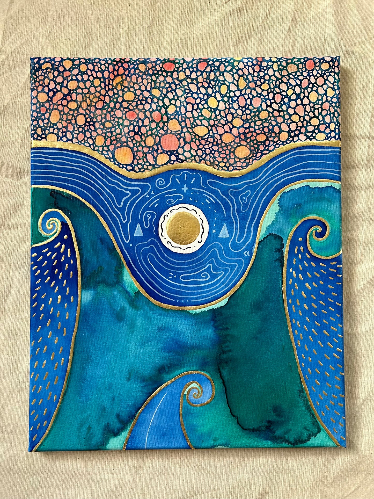 ‘Vessel of the Sacred High Waters No.3’ - Original 16x20 Painting