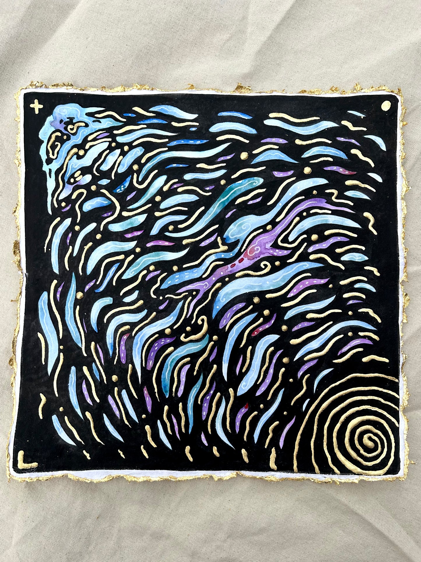 ‘Electric Thoughts’ - Original 12x12 Painting