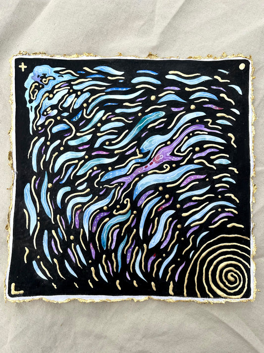 ‘Electric Thoughts’ - Original 12x12 Painting