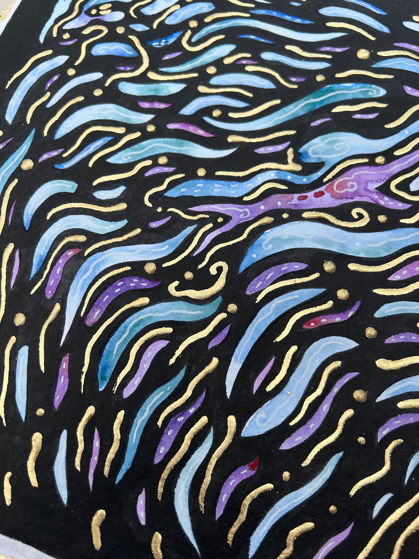 ‘Electric Thoughts’ - Original 12x12 Painting