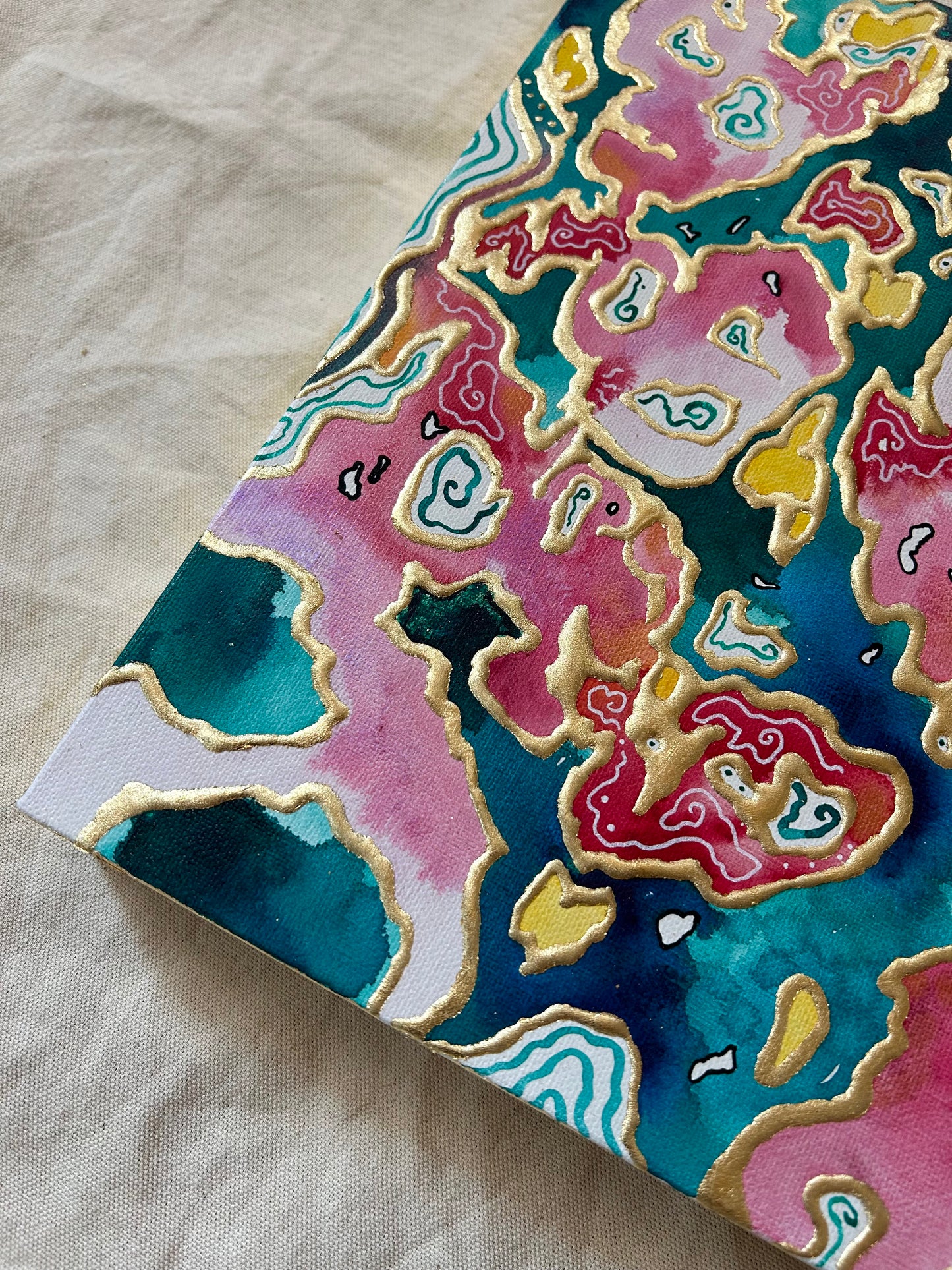 ‘The Rose Garden’ - Original 12x12 Painting