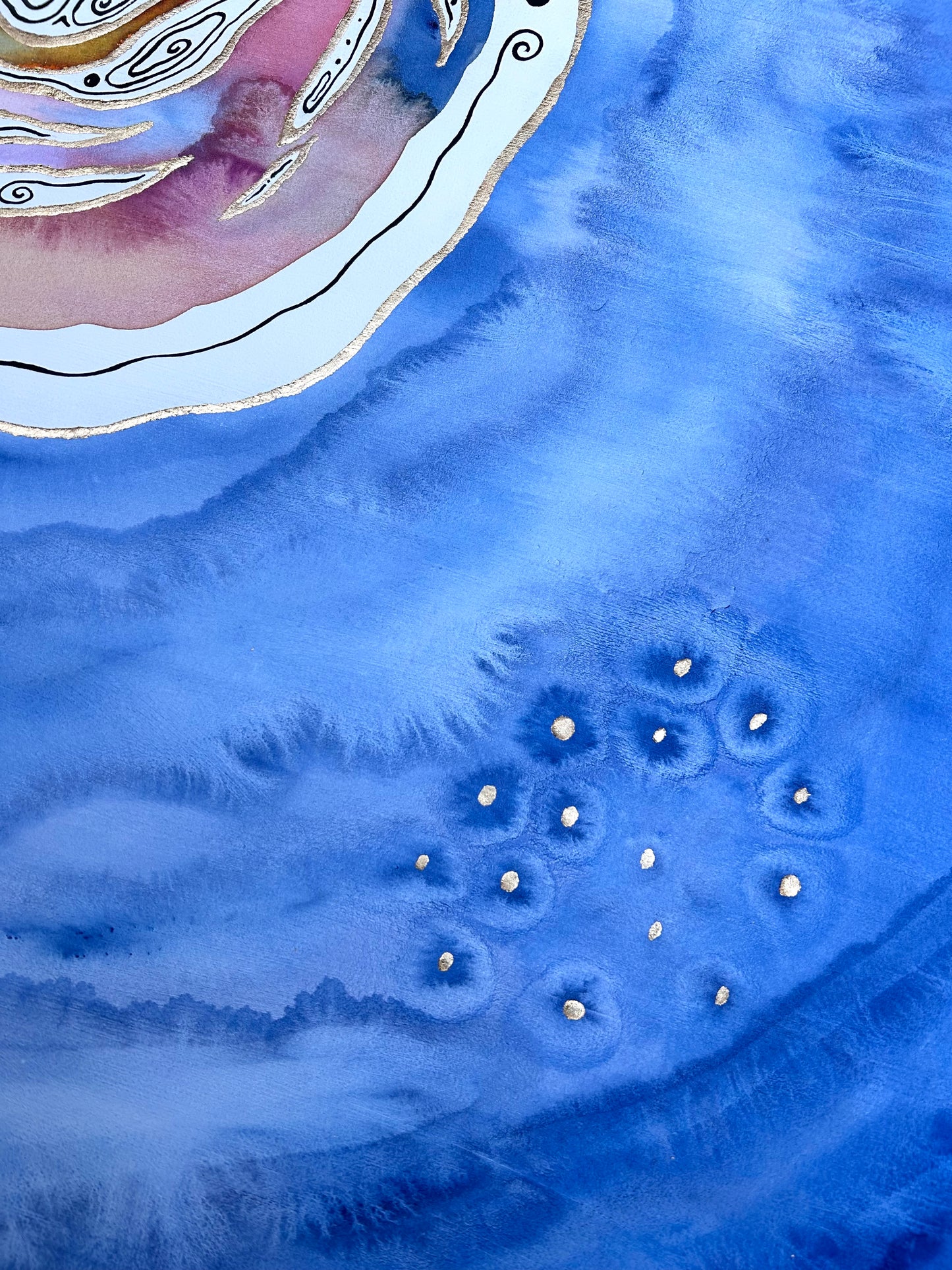 ‘Cosmic Sunset Portal’ - Original 24x24 Painting on Canvas