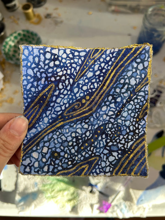 Symbiotic Journey Study - Original 4x4 Painting