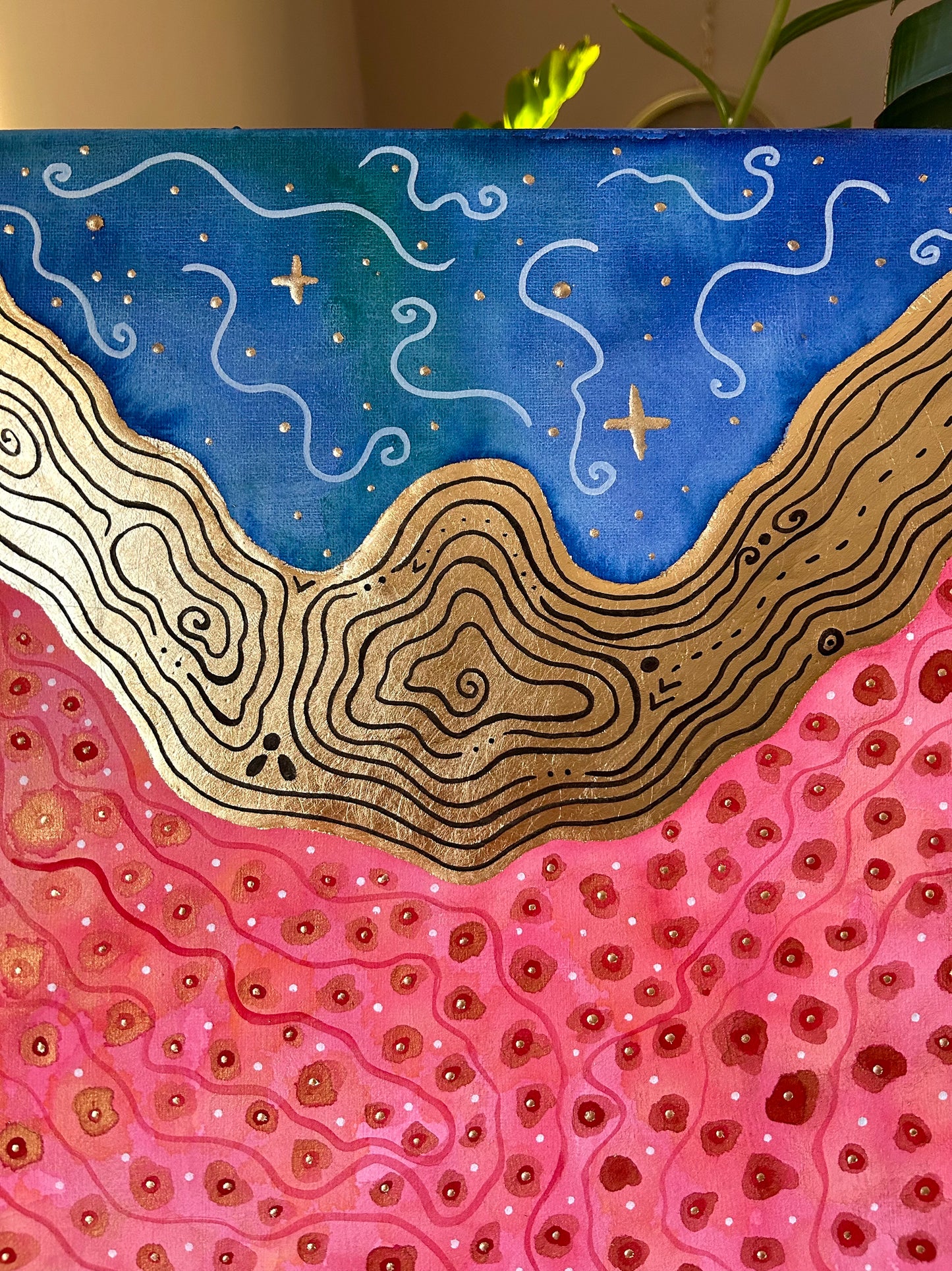 ‘Unseen Contours of What Connects Us’ - Original 16x20 Painting