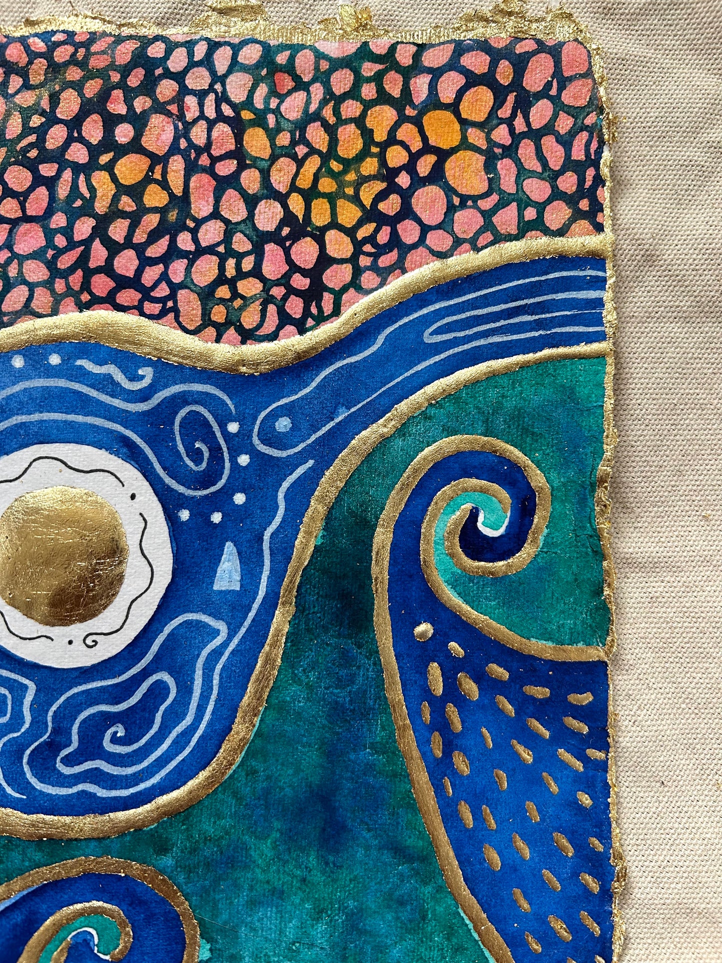 ‘Vessel of the Sacred High Waters No.4’ - Original 8x8 Painting