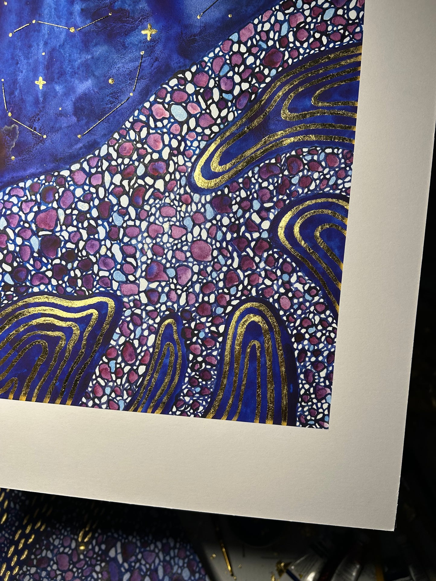 ‘Collective Transcendence II’ - Original 8x10 Painting - Matted in White to 11x14