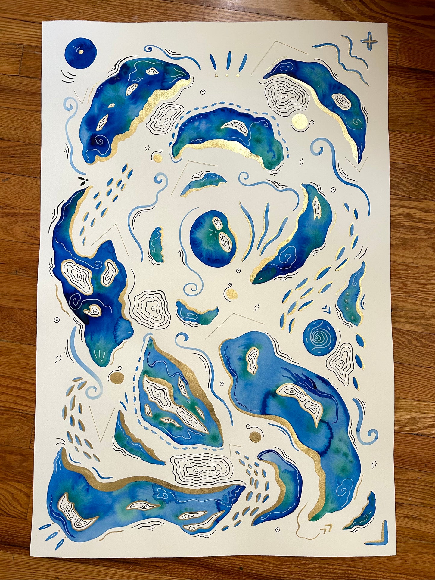 ‘Lapis Lagoon’ - Original 24x36 Painting