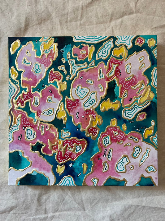 ‘The Rose Garden’ - Original 12x12 Painting
