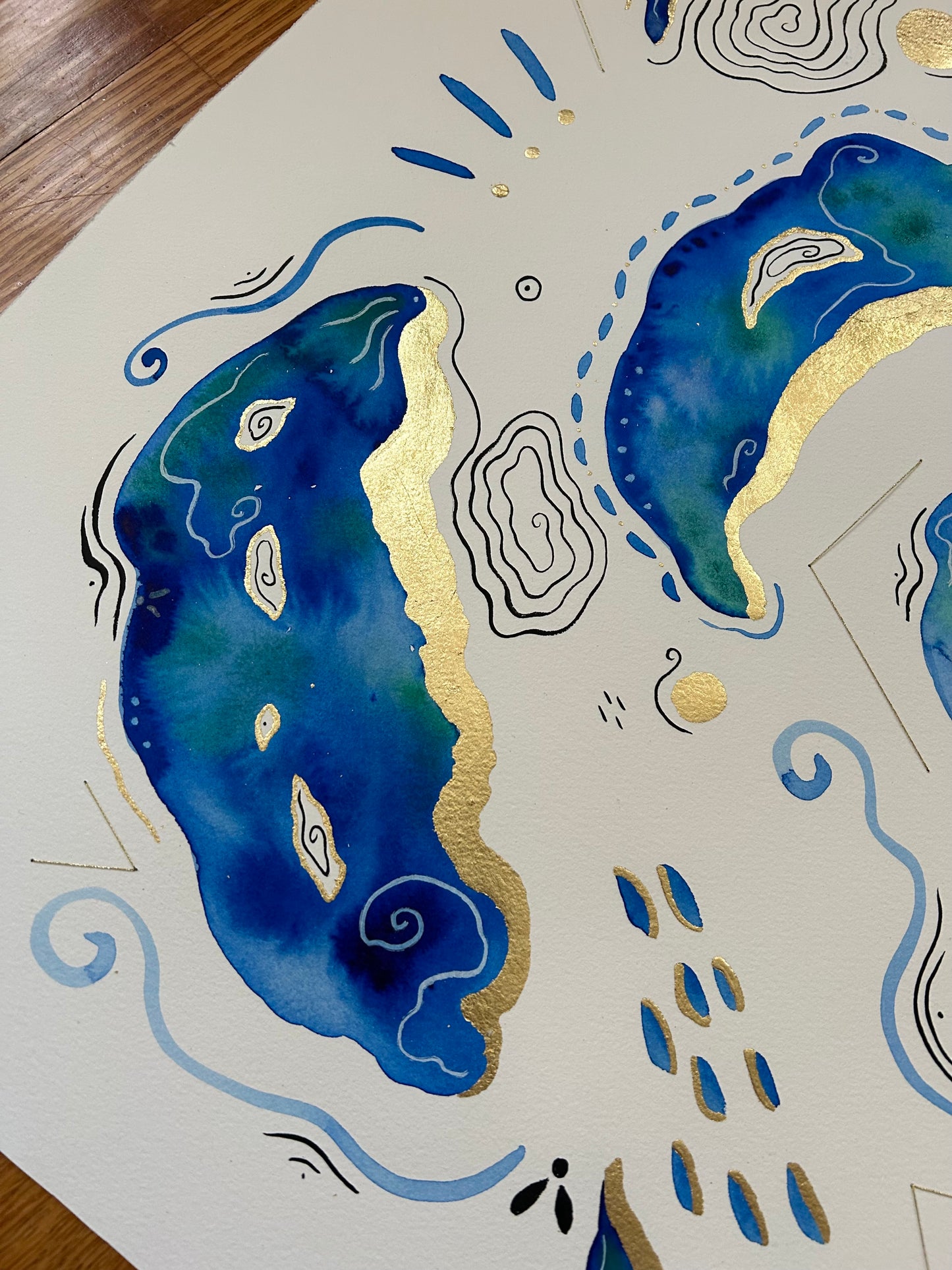 ‘Lapis Lagoon’ - Original 24x36 Painting