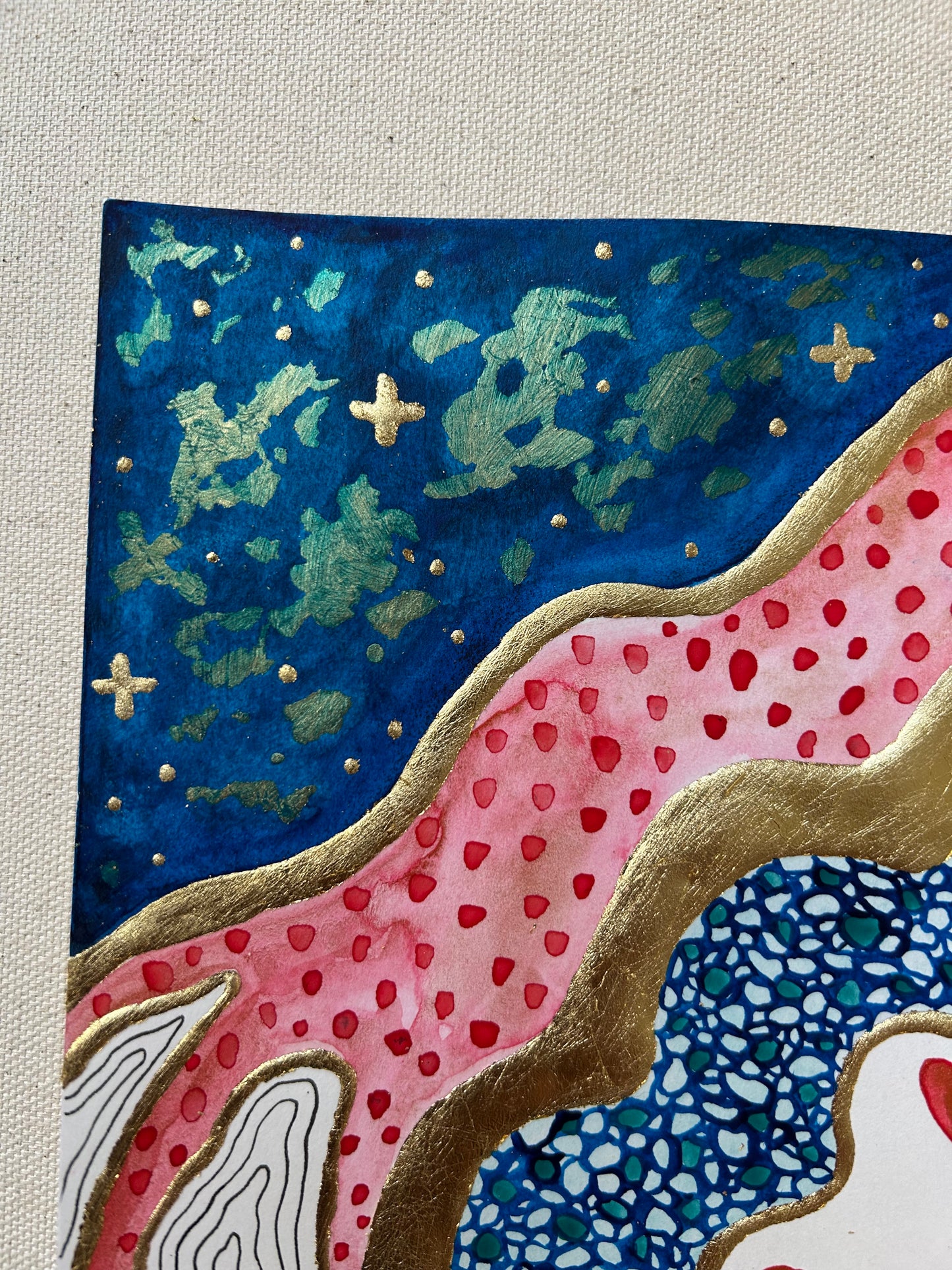 ‘A Democracy of Light No.5’ - Original 6x6 Painting