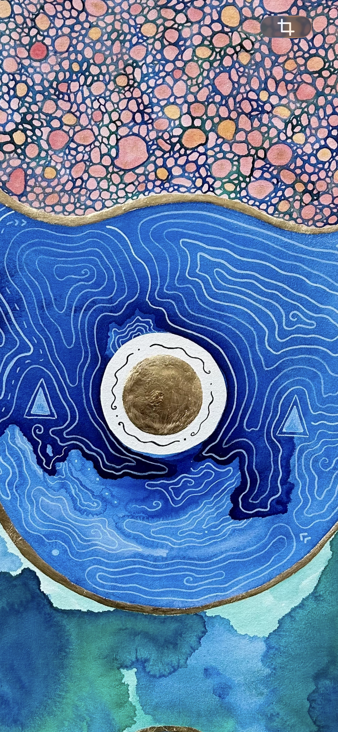 ‘Vessel of the Sacred High Waters’ - Original 36x40 Painting - Taino Art