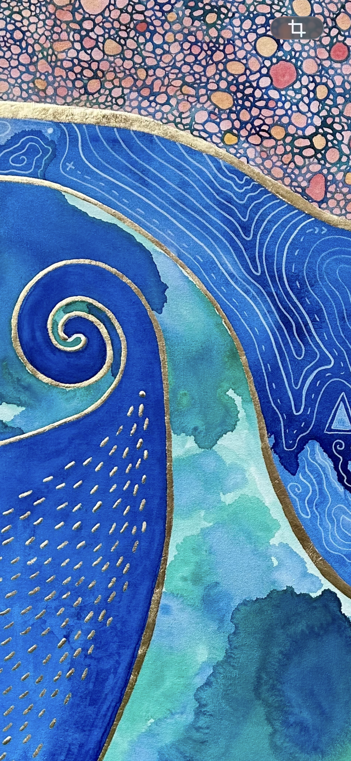 ‘Vessel of the Sacred High Waters’ - Original 36x40 Painting - Taino Art