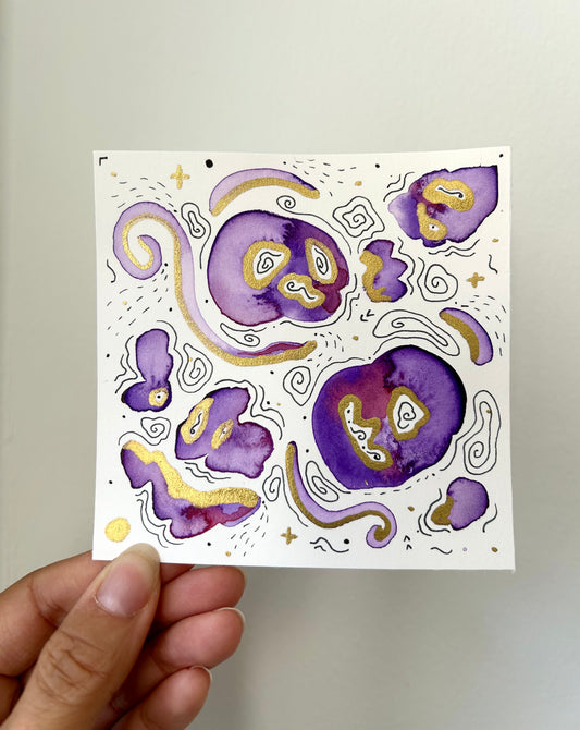 ‘Amethyst Magic No. 4’ - Original 4x4 Painting