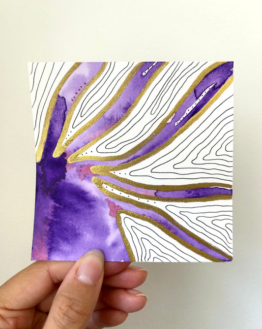 ‘Amethyst Flow’ - Original 4x4 Painting