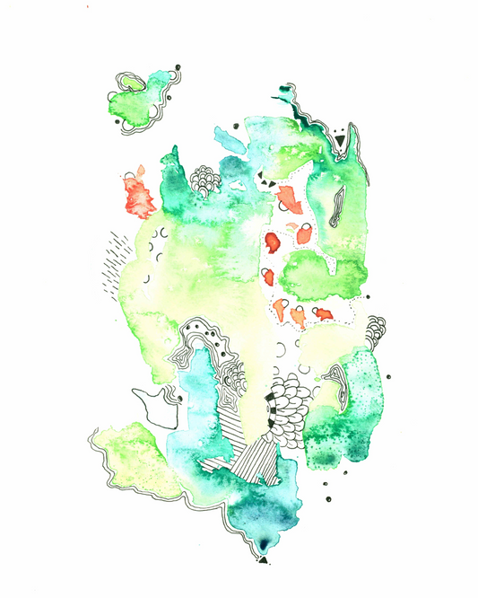 'Green Garden' Fine Art Print