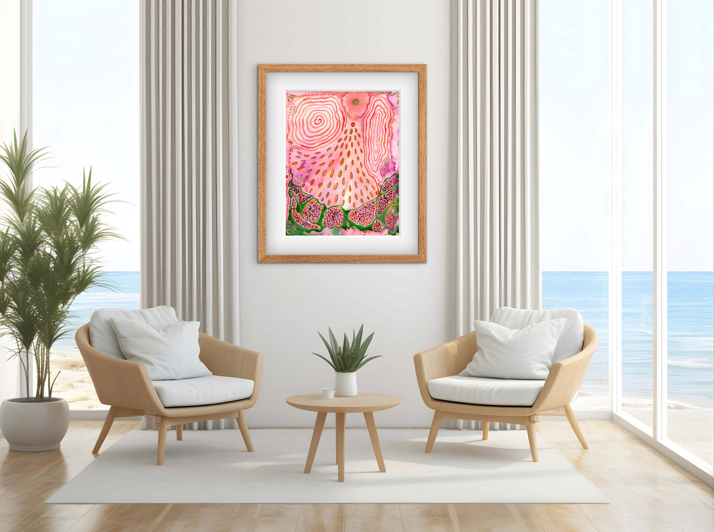 'Cape Town Mountain Fynbos' Fine Art Print