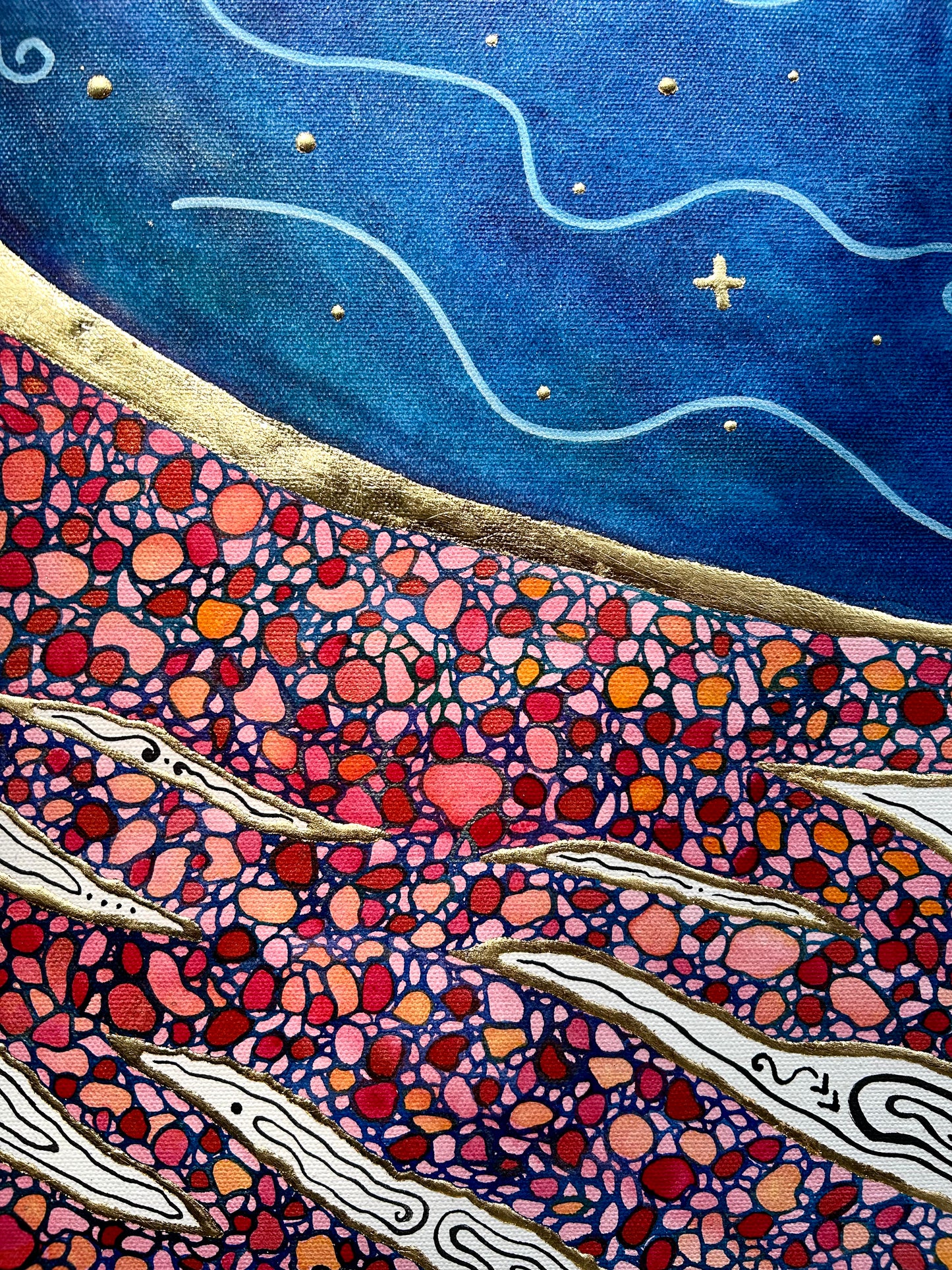 'Mosaic of Mutual Dreams' - Original 24x30 Painting on Canvas