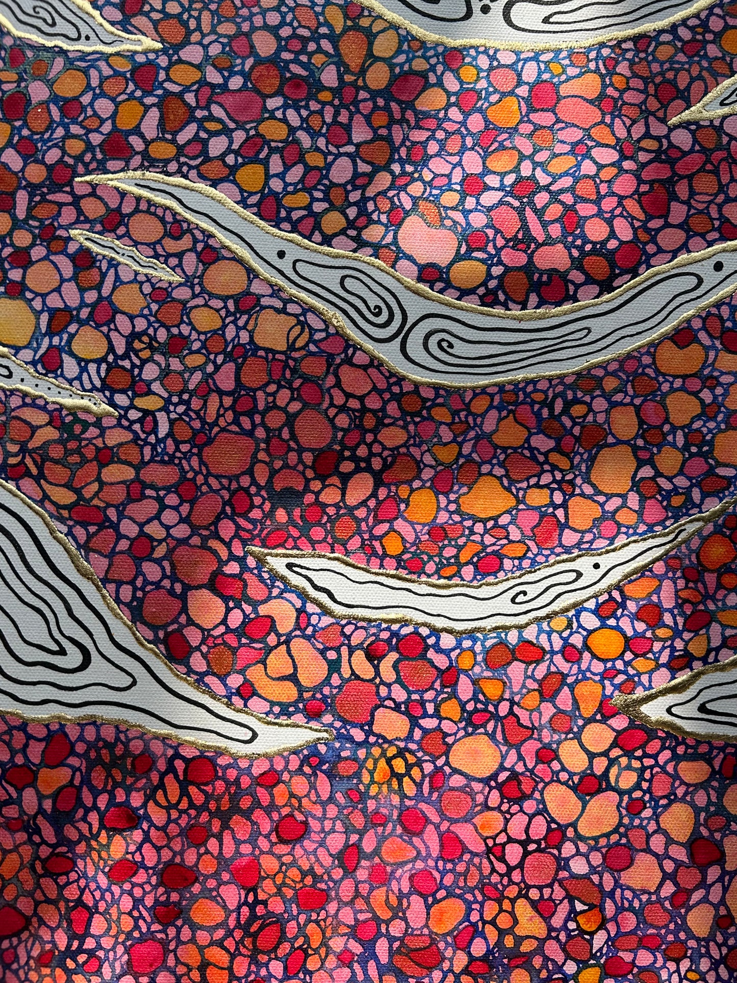 'Mosaic of Mutual Dreams' - Original 24x30 Painting on Canvas